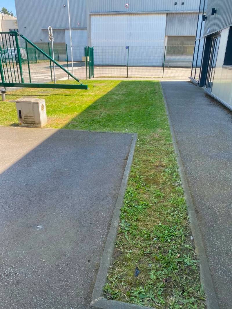 Tonte de pelouse et entretien des abords d'un site en Seine-Maritime (76)